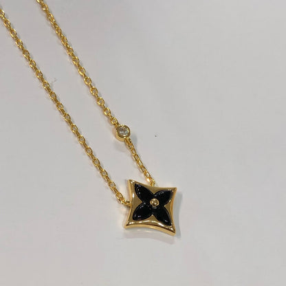 [KELA]STAR BLACK MOP NECKLACE