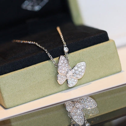 [KELA]BUTTERFLY DIAMOND CHARM NECKLACE