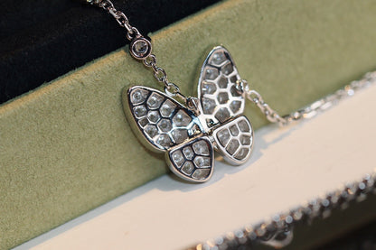 [KELA]BUTTERFLY DIAMOND CHARM NECKLACE
