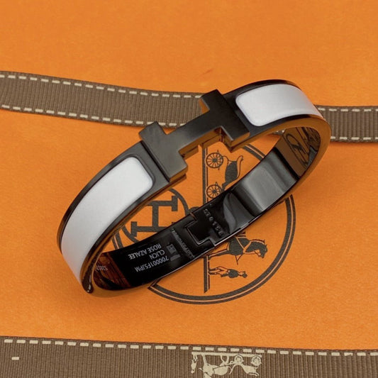 [KELA]H BRACELET 12MM BLACK WHITE CERAMIC