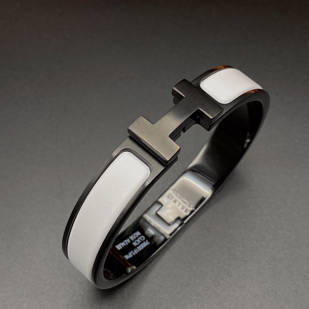 [KELA]H BRACELET 12MM BLACK WHITE CERAMIC