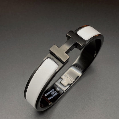 [KELA]H BRACELET 12MM BLACK WHITE CERAMIC