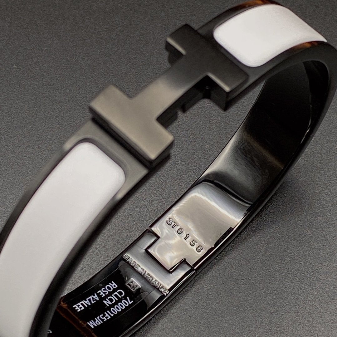 [KELA]H BRACELET 12MM BLACK WHITE CERAMIC