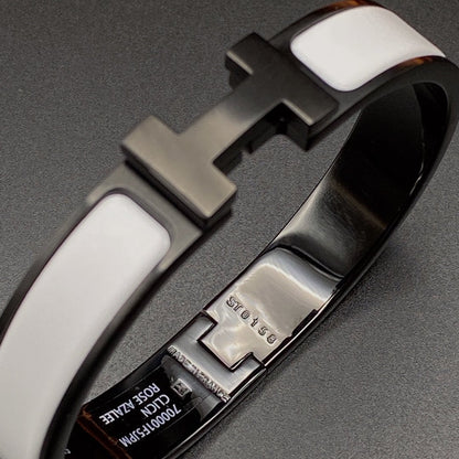 [KELA]H BRACELET 12MM BLACK WHITE CERAMIC