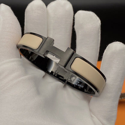 [KELA]H BRACELET 12MM BLACK BEIGE CERAMIC
