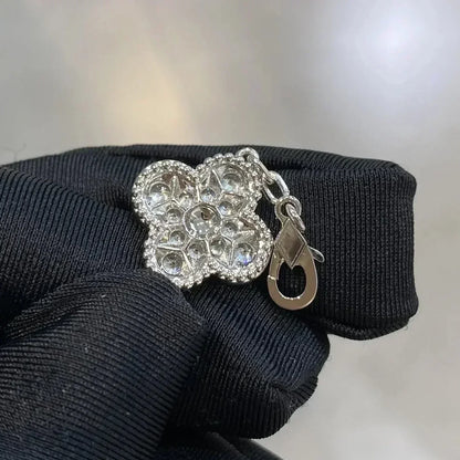 [KELA]LUCKY CLOVER 5-MOTIF BRACELET - FULL-DIAMOND