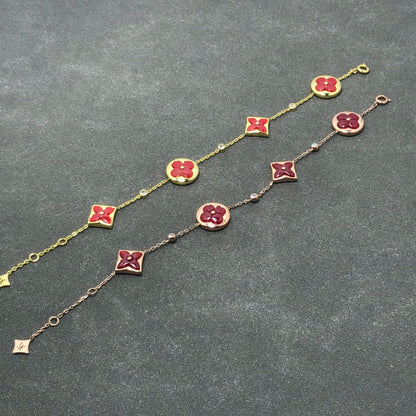 [KELA]STAR AND SUN CARNELIAN 4 MOTIFS 3 DIAMONDS