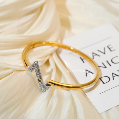 [KELA]VOLTE UPSITE DOWN GOLD DIAMOND BRACELET