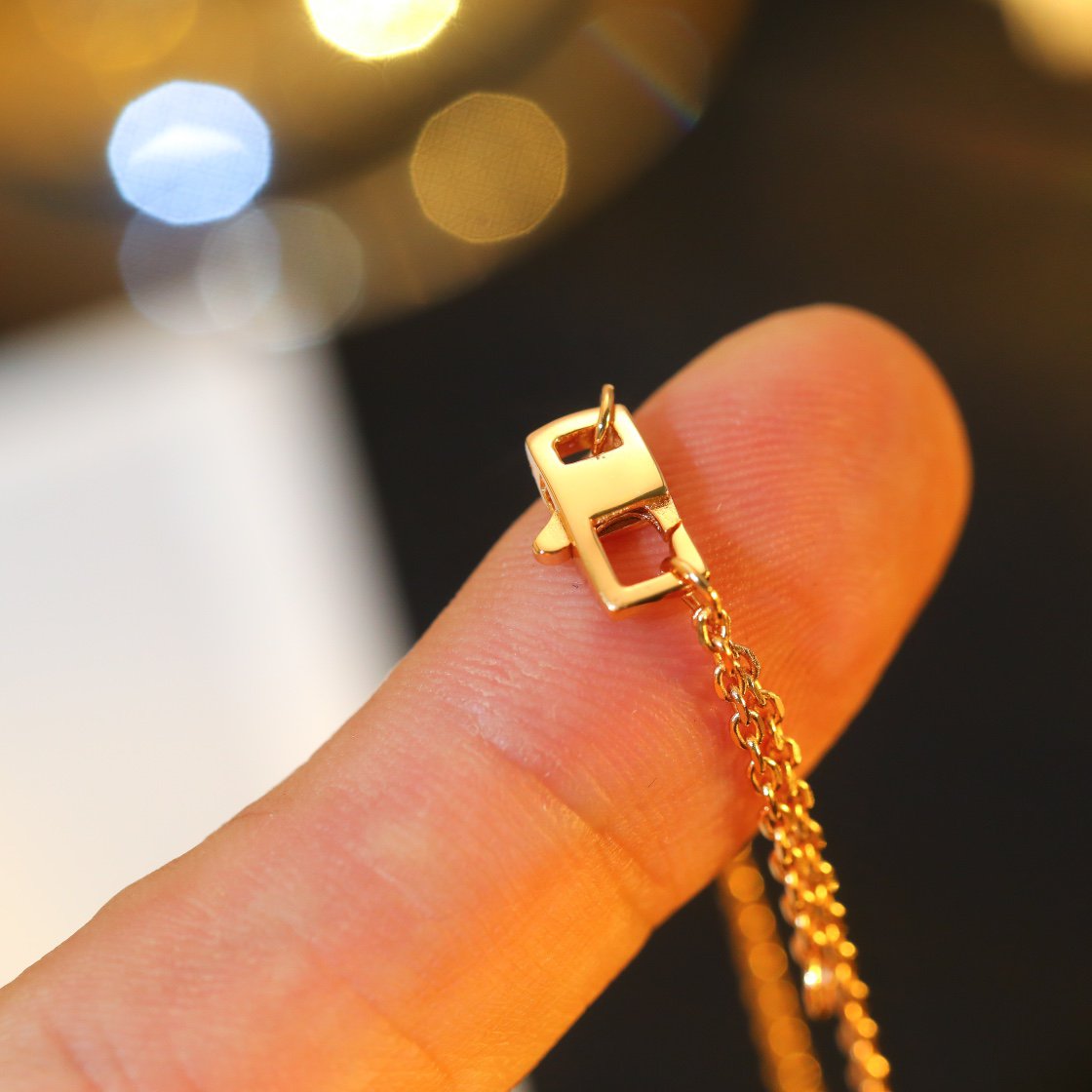 [KELA]STAR AND SUN DIAMOND ROSE GOLD NECKLACE