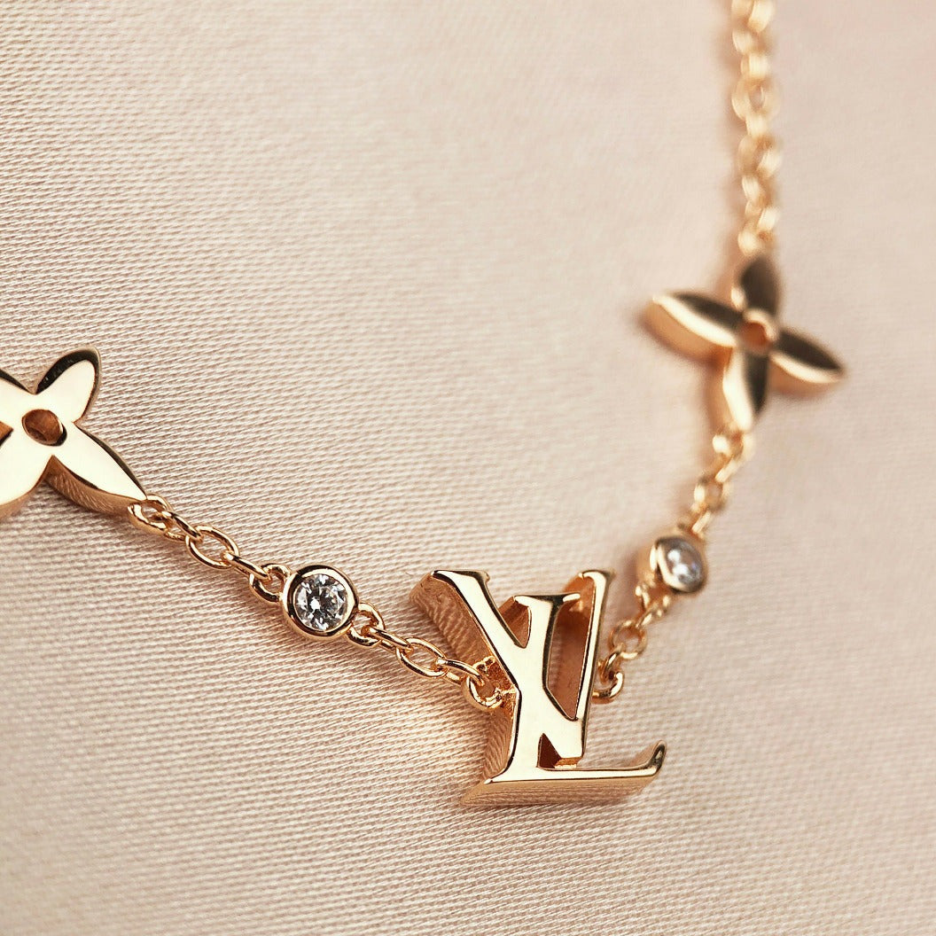 [KELA]STAR AND SUN 7 MOTIFS GOLD BRACELET