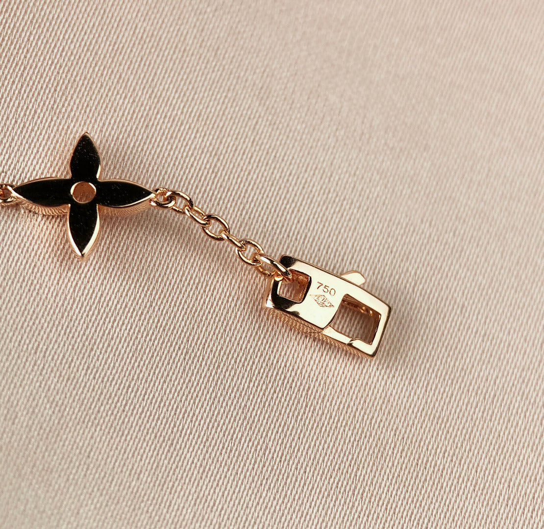 [KELA]STAR AND SUN 7 MOTIFS GOLD BRACELET
