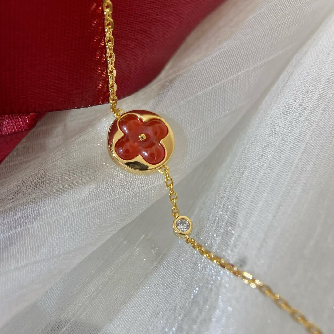 [KELA]SUN PEDANT CARNELIAN BRACELET