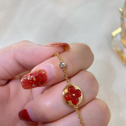 [KELA]SUN PEDANT CARNELIAN BRACELET