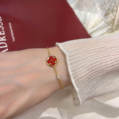 [KELA]SUN PEDANT CARNELIAN BRACELET
