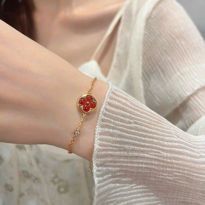 [KELA]SUN PEDANT CARNELIAN BRACELET