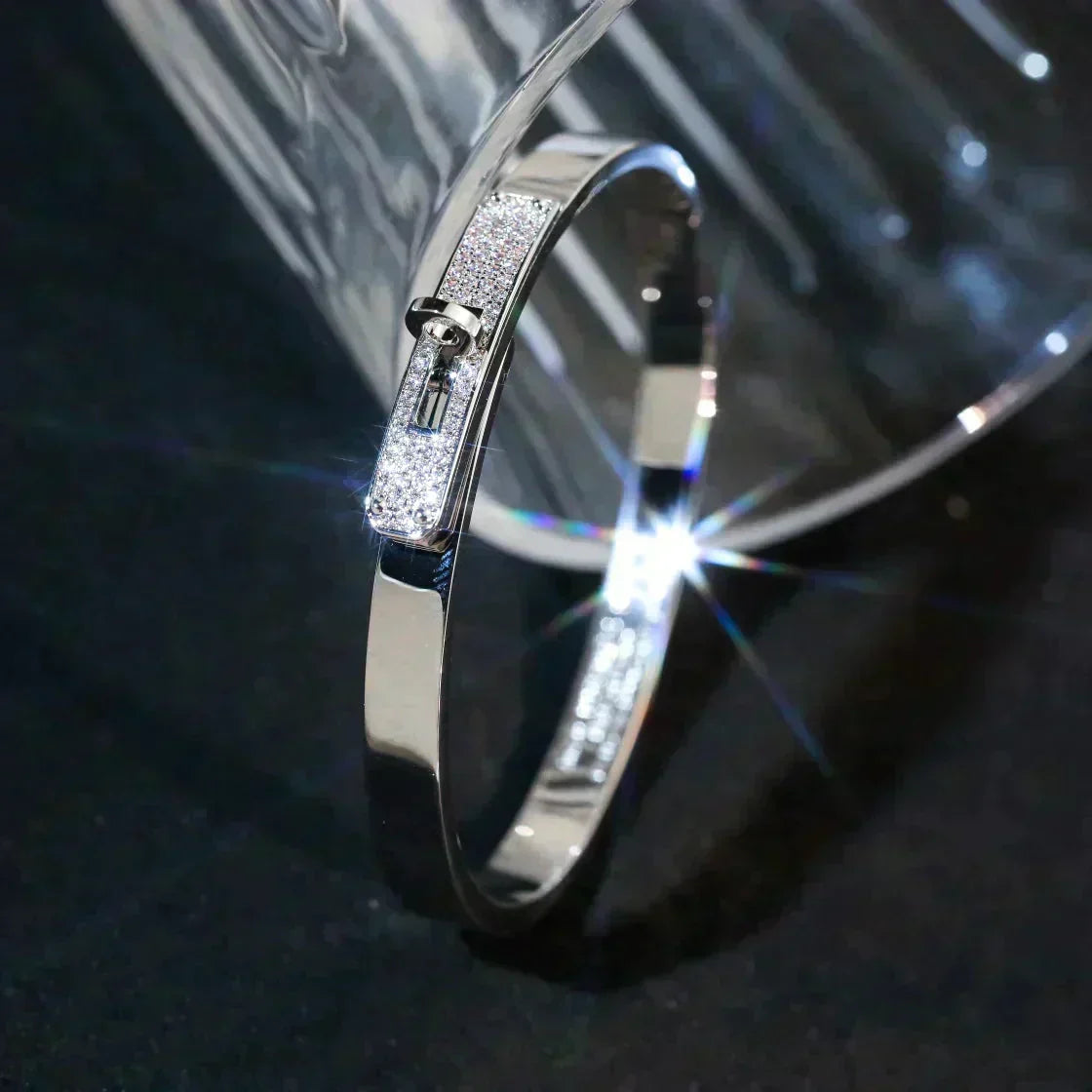 [KELA]KELLY SILVER DIAMOND BRACELET