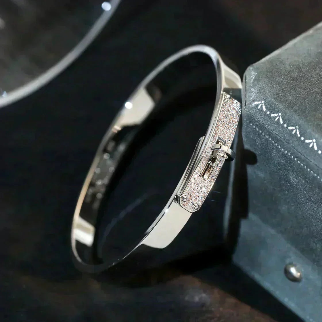 [KELA]KELLY SILVER DIAMOND BRACELET
