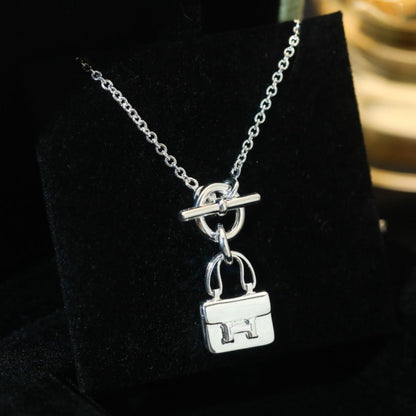 [KELA]POP H PEDANT SILVER NECKLACE