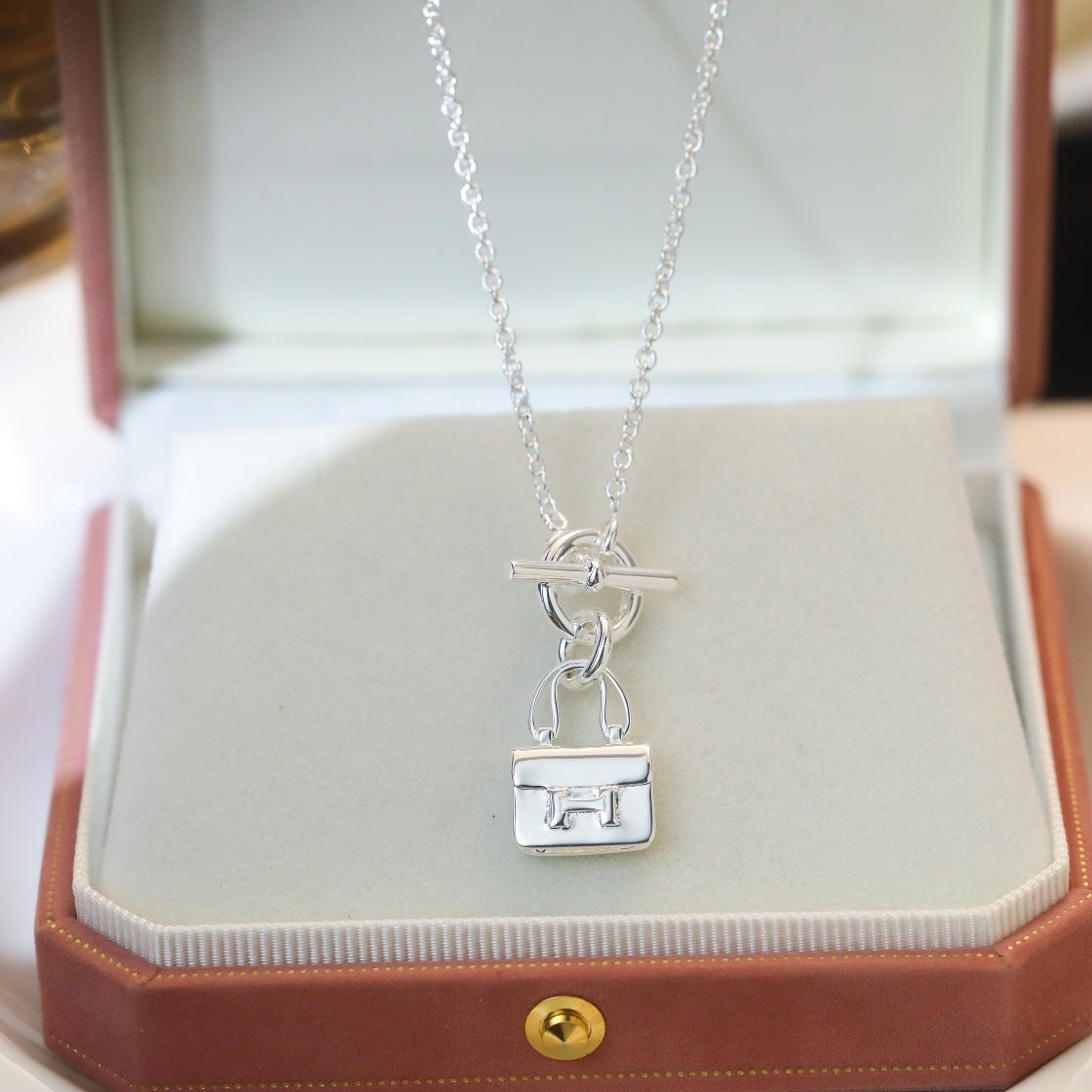 [KELA]POP H PEDANT SILVER NECKLACE