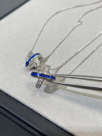 [KELA]LIENS DIAMOND SILVER NECKLACE