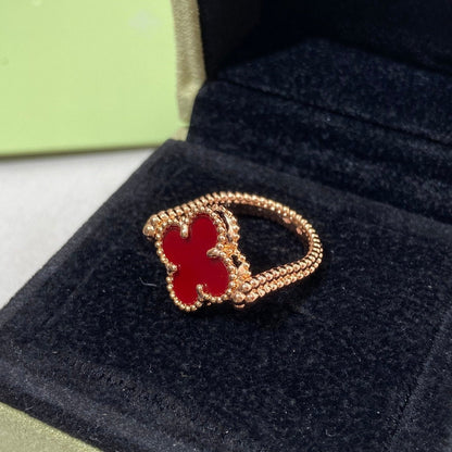 [KELA]LUCKY CLOVER GOLD REVERSIBLE RING