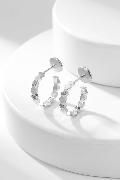 [KELA]BEE LOVE DIAMOND HOOP EARRINGS