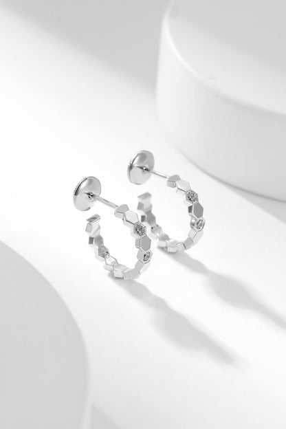 [KELA]BEE LOVE DIAMOND HOOP EARRINGS