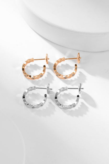 [KELA]BEE LOVE DIAMOND HOOP EARRINGS