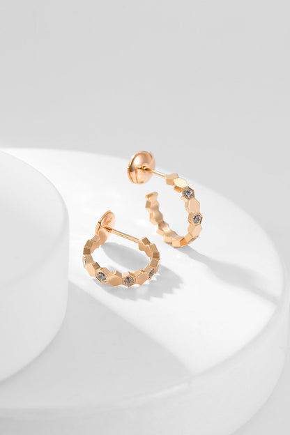 [KELA]BEE LOVE DIAMOND HOOP EARRINGS