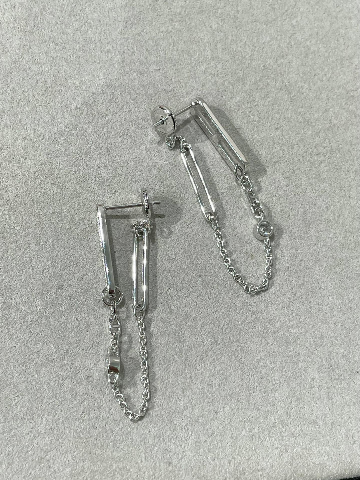 [KELA]CHAINE CHAOS DIAMOND DROP EARRINGS