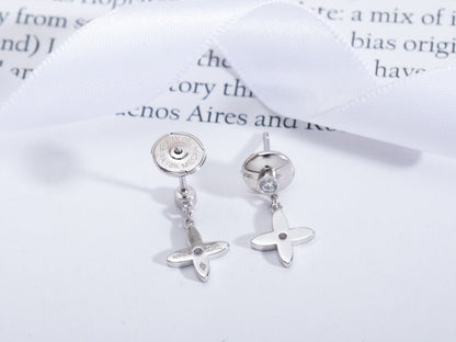 [KELA]VIDYLLE SILVER DIAMOND MINI DROP EARRINGS