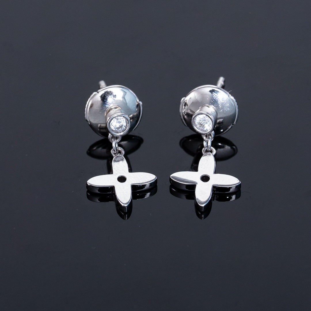 [KELA]VIDYLLE SILVER DIAMOND MINI DROP EARRINGS