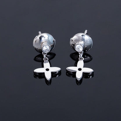 [KELA]VIDYLLE SILVER DIAMOND MINI DROP EARRINGS