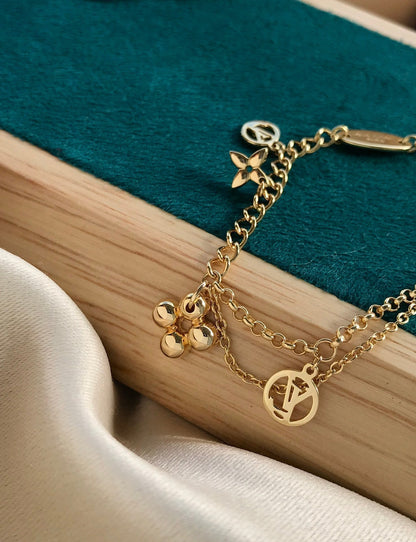 [KELA]BLOOMING ROSE GOLD MOP BRACELET