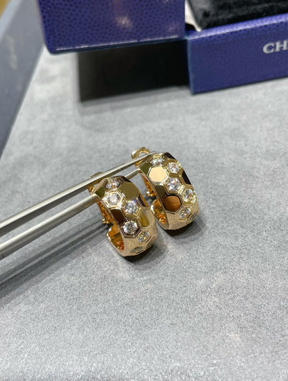 [KELA]BEE LOVE DIAMOND HOOP EARRINGS