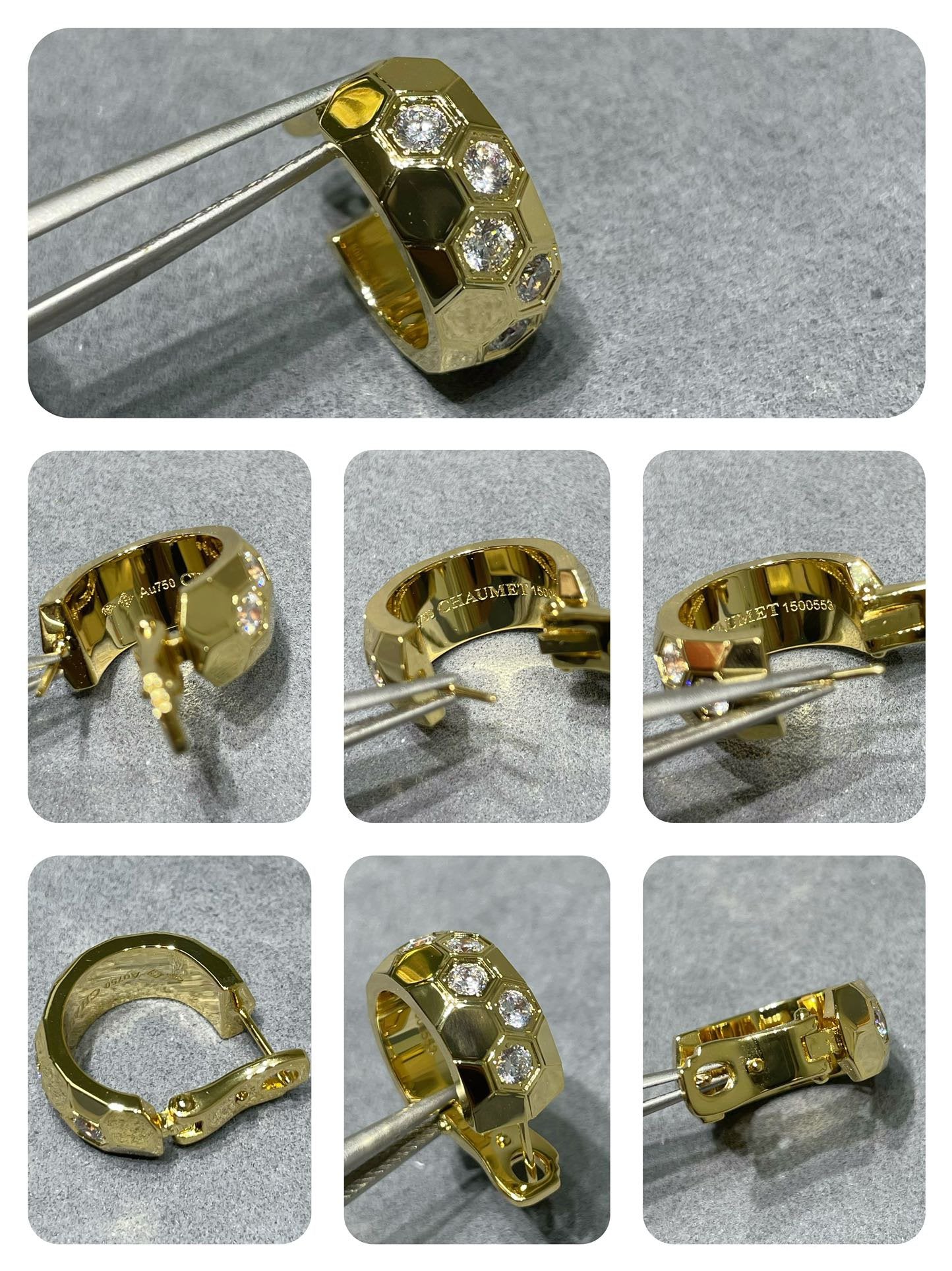 [KELA]BEE LOVE DIAMOND HOOP EARRINGS