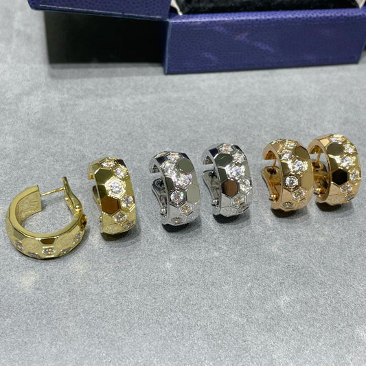 [KELA]BEE LOVE DIAMOND HOOP EARRINGS