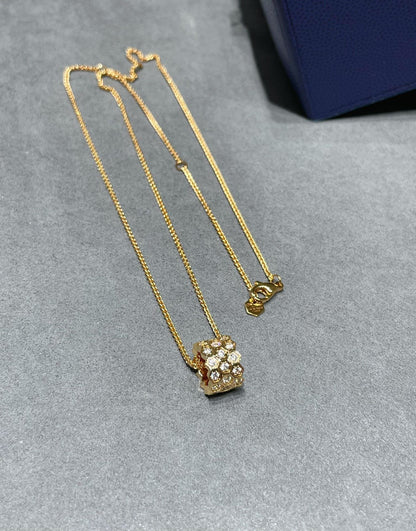 [KELA]BEE LOVE DIAMOND PAVED 3 ROW NECKLACE