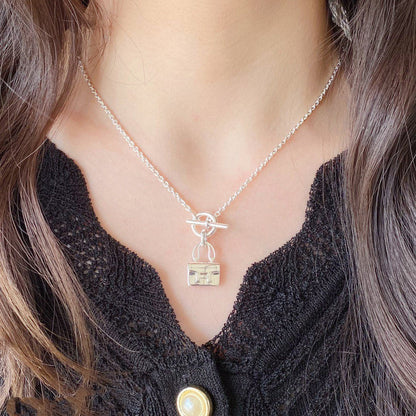 [KELA]CONSTANCE PEDANT SILVER NECKLACE