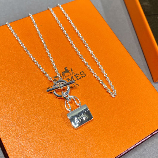 [KELA]CONSTANCE PEDANT SILVER NECKLACE