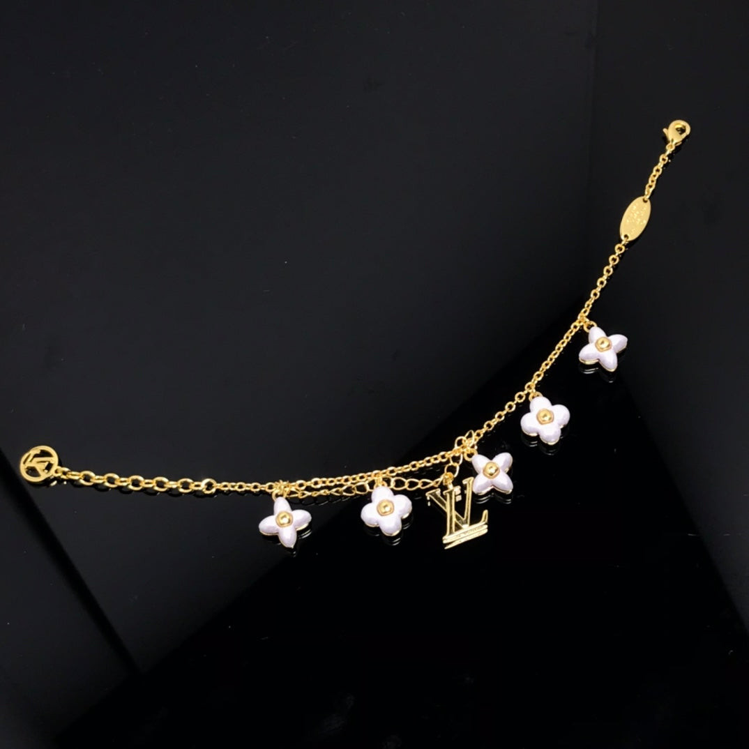 [KELA]LOGO 6 MOTIF STAR AND SUN GOLD BRACELET