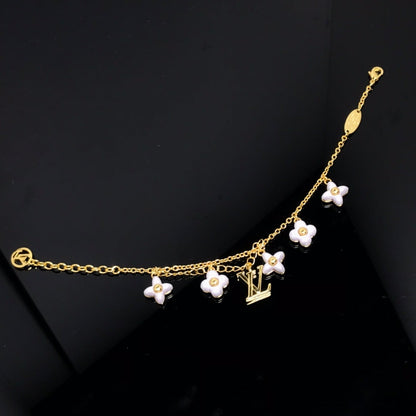 [KELA]LOGO 6 MOTIF STAR AND SUN GOLD BRACELET