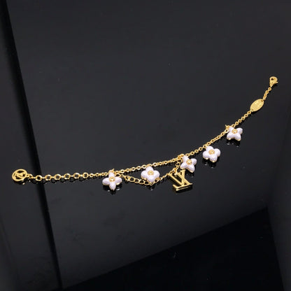 [KELA]LOGO 6 MOTIF STAR AND SUN GOLD BRACELET