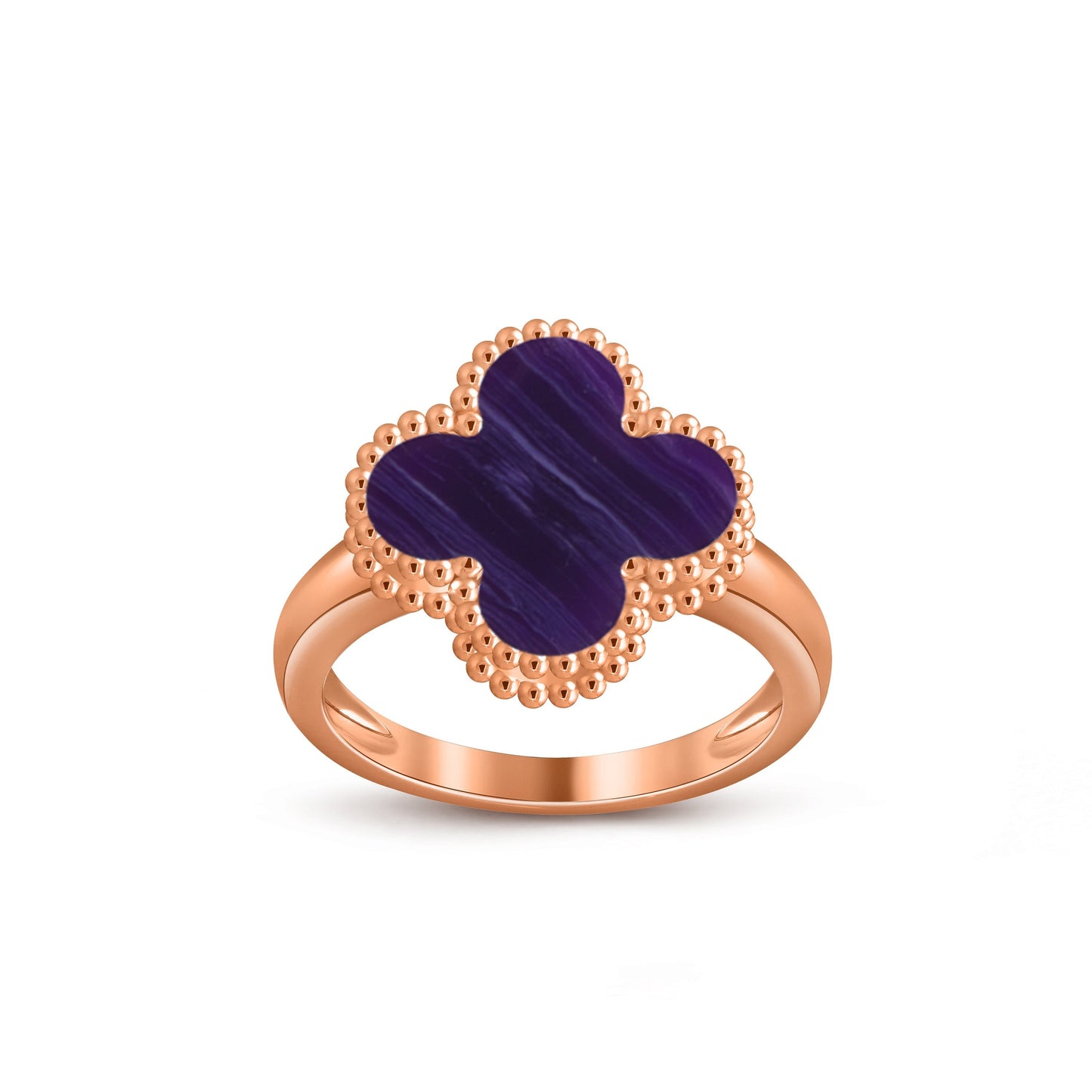 [KELA]LUCKY CLOVER VINTAGE ROSE GOLD RING COLLECTION