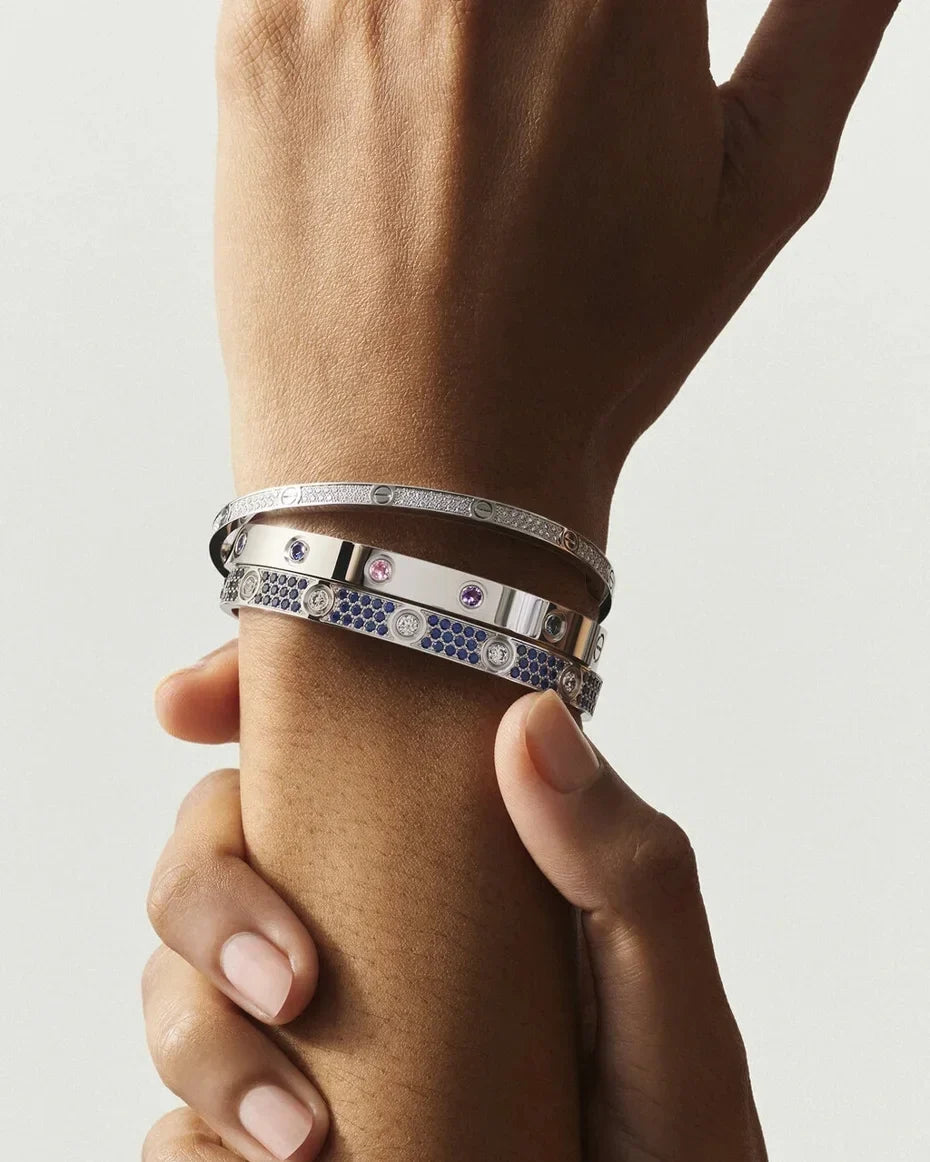 [KELA]CLASSIC 6.1MM LOVE BRACELET 10-DIAMOND FULL PAVÉ
