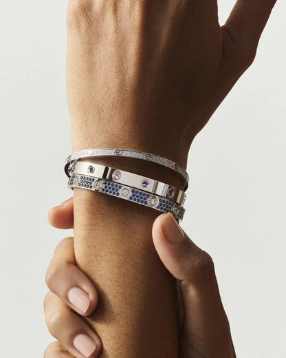 [KELA]CLASSIC 6.1MM LOVE BRACELET 10-DIAMOND FULL PAVÉ