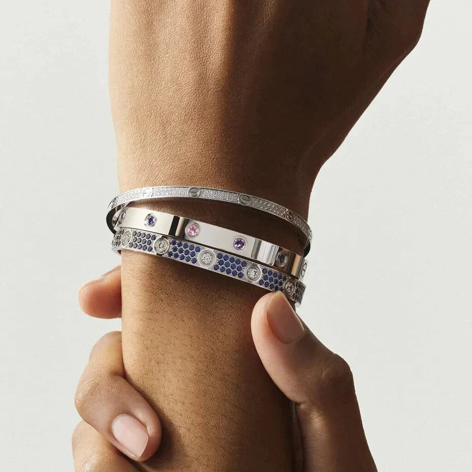 [KELA]CLASSIC 6.1MM LOVE BRACELET 10-DIAMOND MULTICOLOR