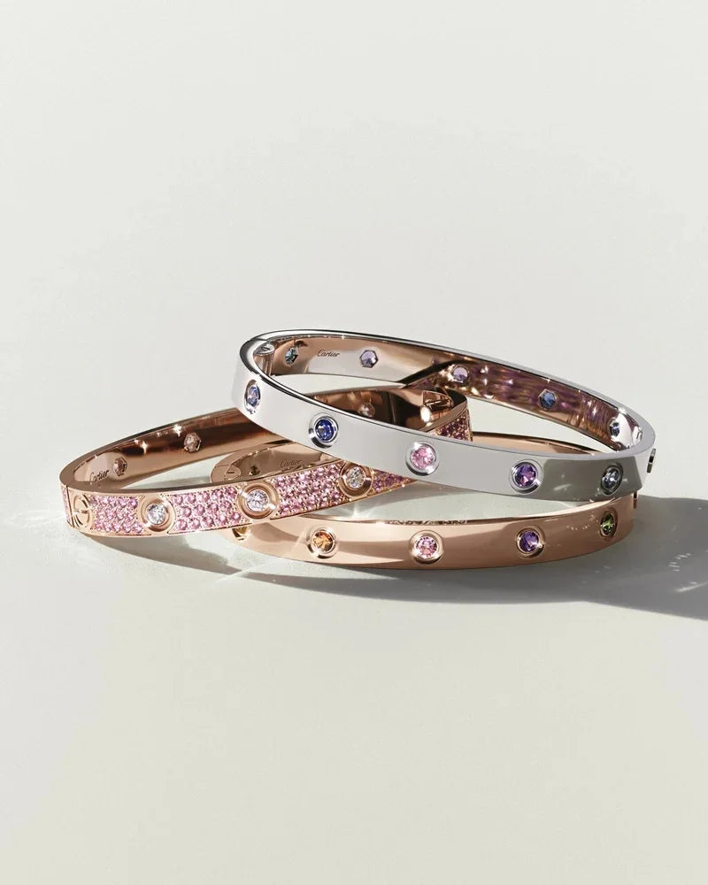 [KELA]CLASSIC 6.1MM LOVE BRACELET 10-DIAMOND FULL PAVÉ