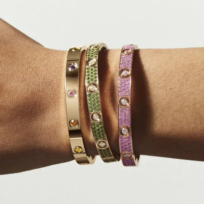 [KELA]CLASSIC 6.1MM LOVE BRACELET 10-DIAMOND MULTICOLOR
