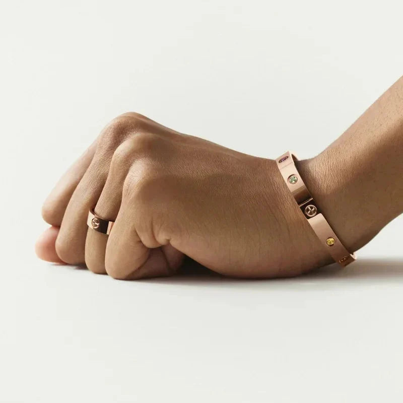[KELA]CLASSIC 6.1MM LOVE BRACELET 10-DIAMOND MULTICOLOR